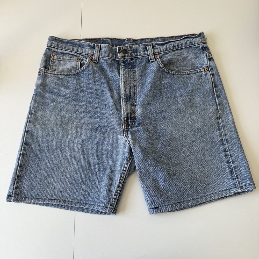 Levi's 505 Men's Denim Jean Dad Shorts Size 38 Custom Hem‎ Jorts 6" Inseam Y2K
